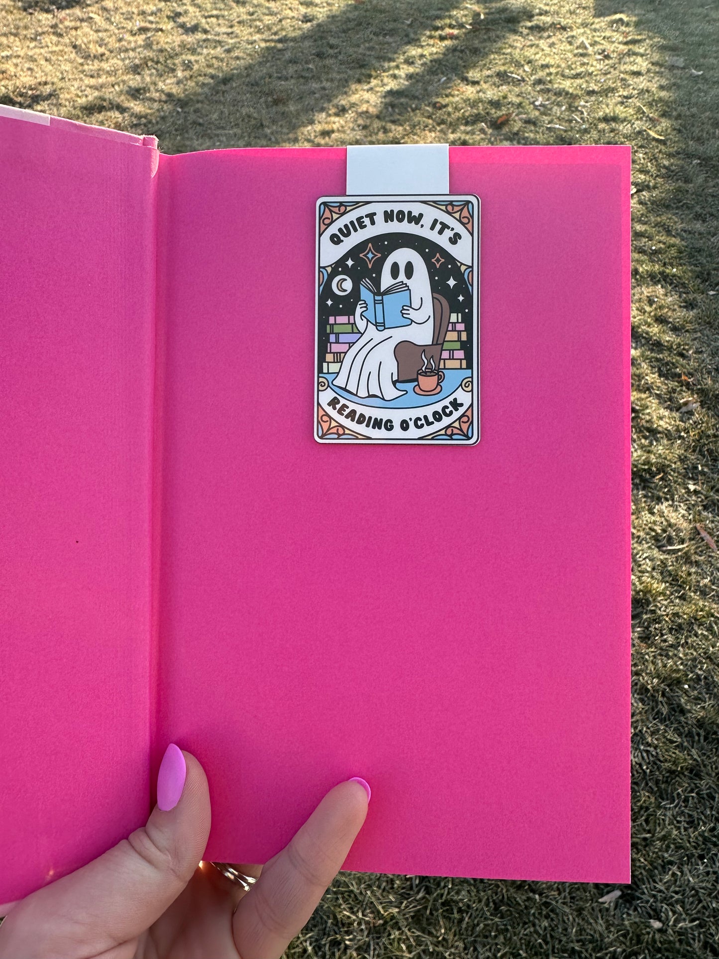 Quiet Now It’s Reading O’clock Magnetic Bookmark