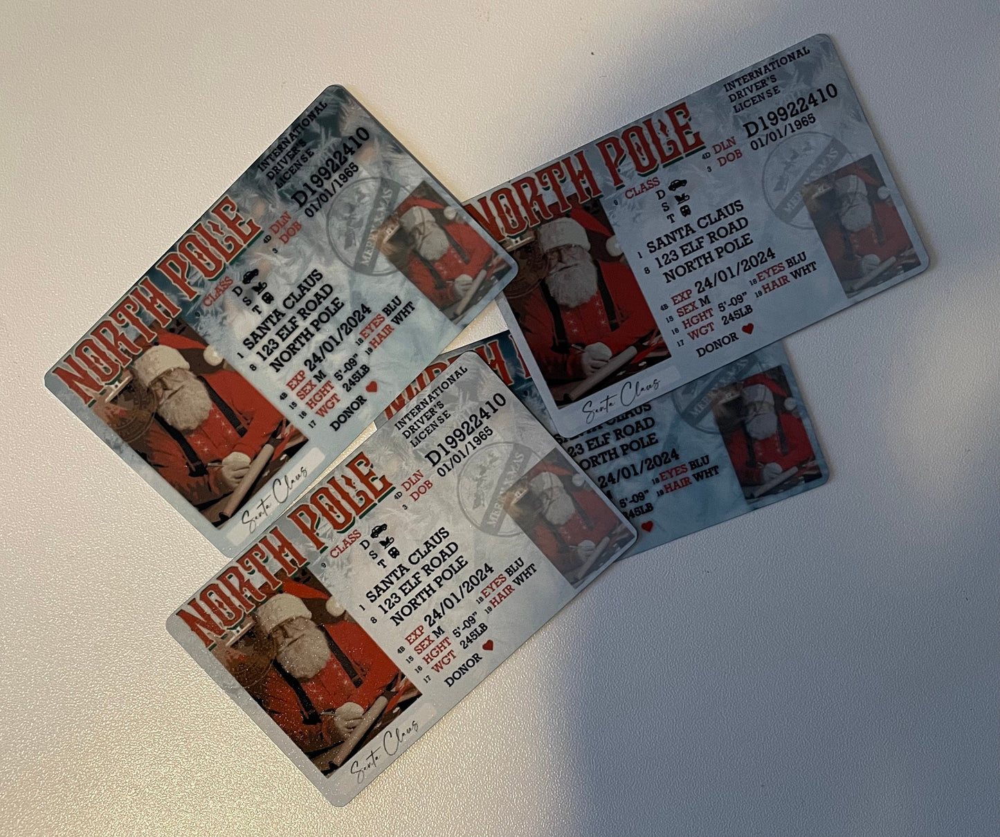 Santa’s Driver’s License / Prank Idea / Christmas Joke / Gift