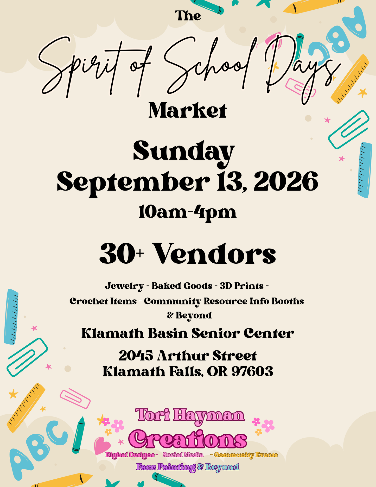The Spirit of School Days Market