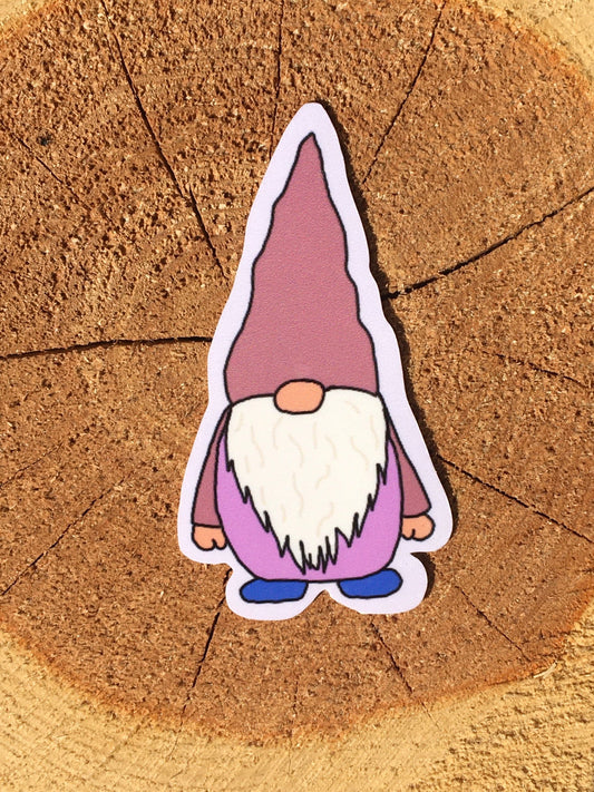 Hand drawn gnome sticker