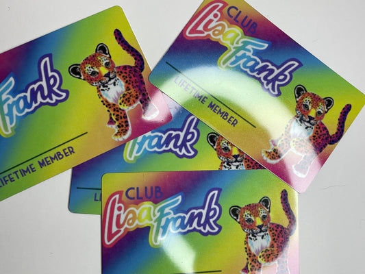 Lifetime Membership Card STICKER!
