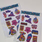 90s sticker sheet / 90s nostalgia sticker sheet / 90s sticker / 90s stickers / 1990 sticker sheet / stickers / handmade stickers