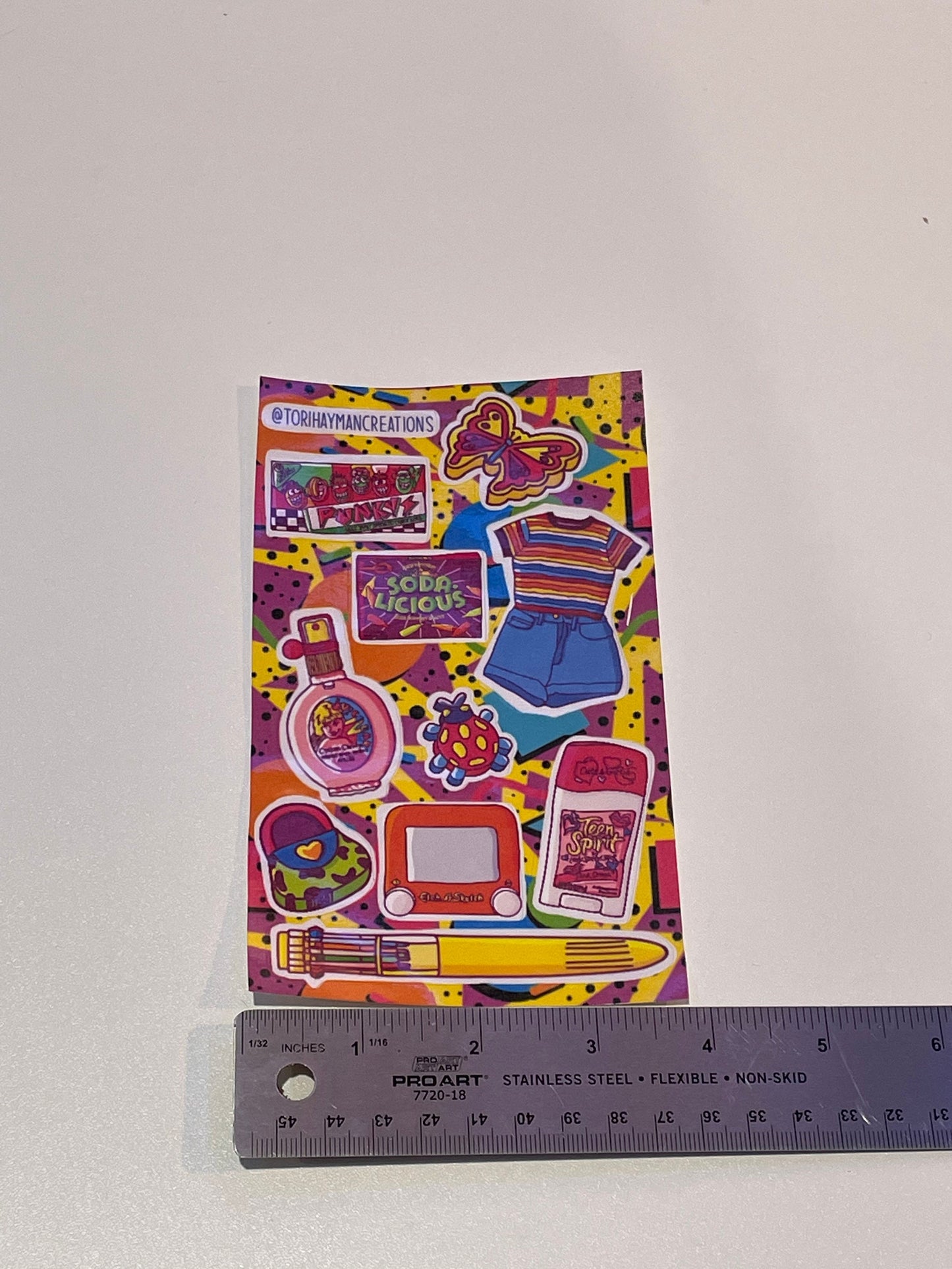 90s sticker sheet / teeny bopper sticker sheet / 90s sticker / 90s stickers / 1990 sticker sheet / stickers / handmade stickers