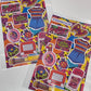 90s sticker sheet / teeny bopper sticker sheet / 90s sticker / 90s stickers / 1990 sticker sheet / stickers / handmade stickers